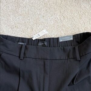 Talbots Elegant Bristol Black  Pant High waisted straight leg ankle length
